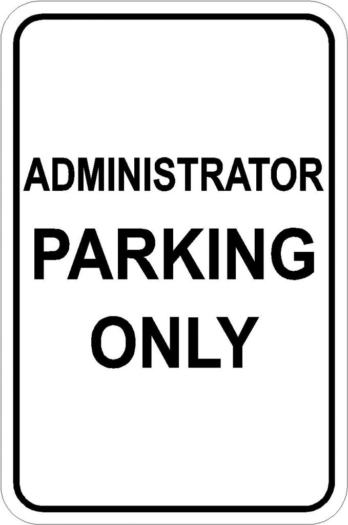 administration-parking-burlington-signs